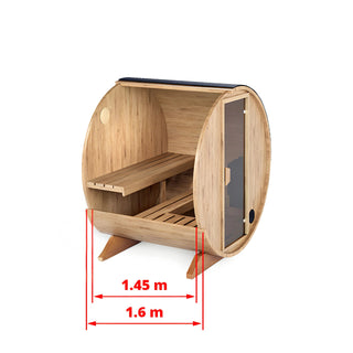 Heritage Lumina Sauna with Homecraft 6kw Heater and Rocks