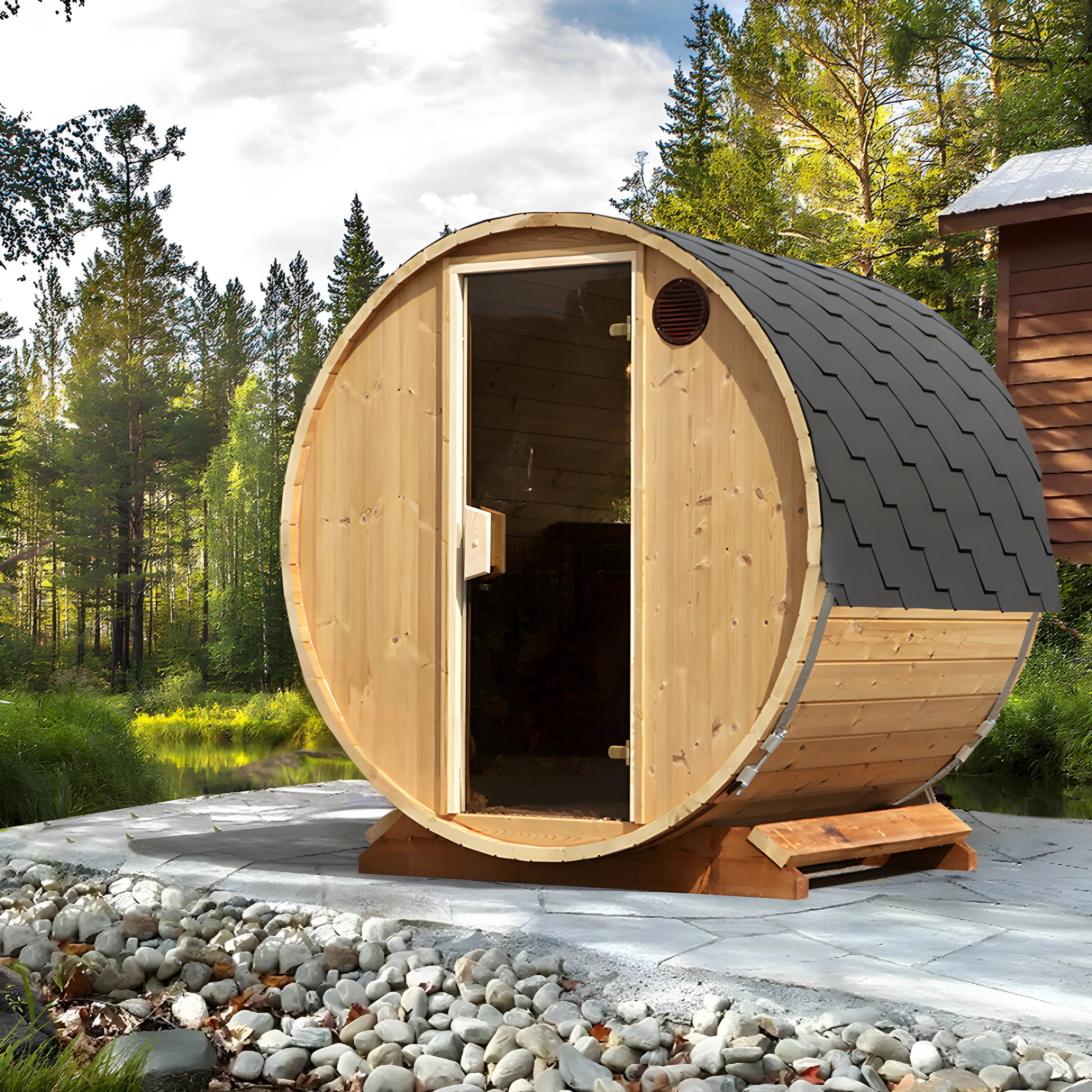 Heritage Lumina Sauna with Homecraft 6kw Heater and Rocks