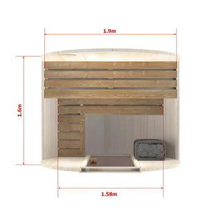 Heritage Lumina Sauna with Homecraft 6kw Heater and Rocks